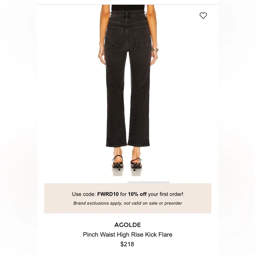 Agolde Black Flare & Wide Leg Jeans - Picture 3 of 11
